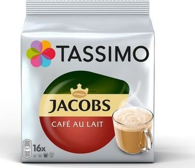 Staples kaffekapslar Tassimo Café Au Lait (kompatibel med Bosch Tassimo) 16 st