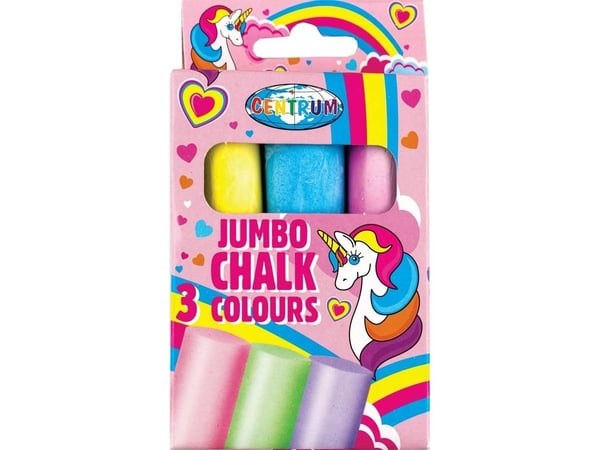 Panta Plast Kreda kolorowa Jumbo yksisarvinen 3szt 80390