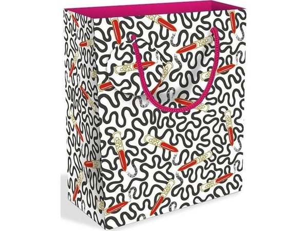 Museer og gallerier Medium dekorativ veske Lipstick Wiggle