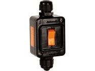 Palazzoli Pinta-asennettava kaksisuuntainen kytkin ATEX Alumiini 1P 16A 1xM20 62x80x48 IP66 (P202276EX)