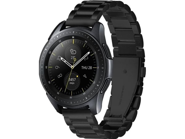 Spigen 600WB24980, Band, Smartklokke, Sort, Samsung, Galaxy Watch, Rustfritt stål