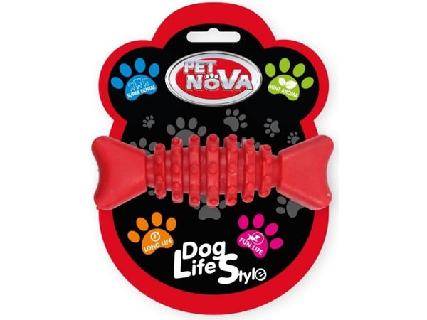 PET NOVA TPR Superdentbone rød 12 cm