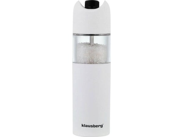 Gravitationskvarn för peppar och salt, vit Klausberg