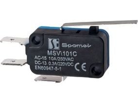Spamel Minikytkin litteä vipu pitkä (MSV101C)