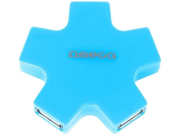 USB HUB Omega 4x USB Blue (43520)