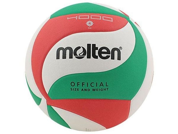 Molten Volleyball V4M4000 valkoinen, punainen ja vihreä (MOLTEN171108)