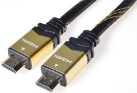 PremiumCord KPHDMET10, 10 m, HDMI Type A (Standard), HDMI Type A (Standard), 3D, 10,2 Gbit/sek., Lajittelu, Guld