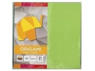 Interdruk origamipapir 14x14 cm fluo+pastell