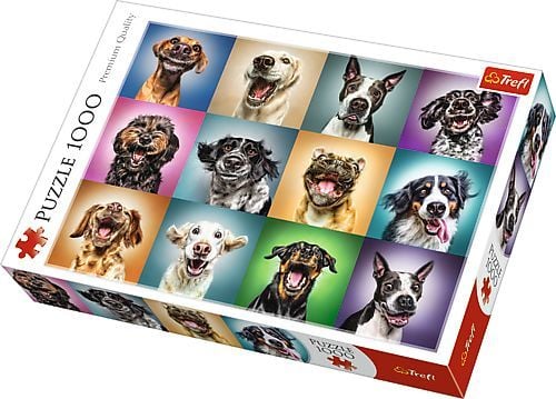 Trefl Puzzle 1000el - Morsomme hundeportretter (10462)