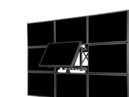 Peerless-AV SmartMount Full-Service Video Wall Mount DS-VW765-LAND - Monteringssett (veggmontering) - for flatpanel - svart - skjermstørrelse: 40"-...