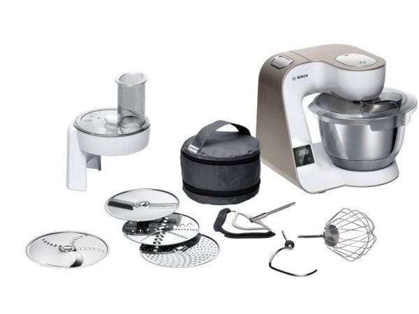 Bosch MUM5 MUM5XW10 - Kjøkkenmaskin - 1000 W - hvit/sjampanje