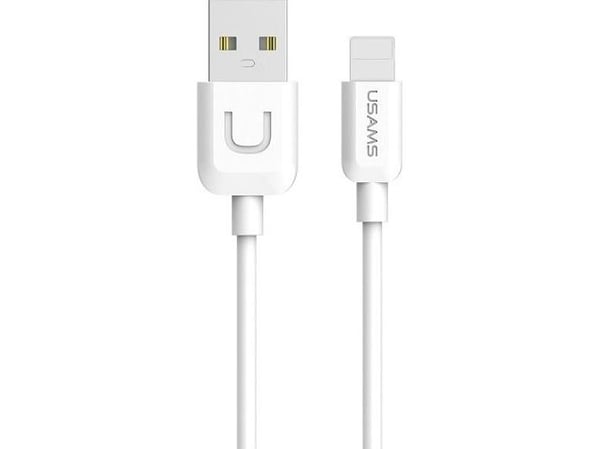Usams USB-A - Lightning USB-kabel 1 m hvit (IPUSBXD02)