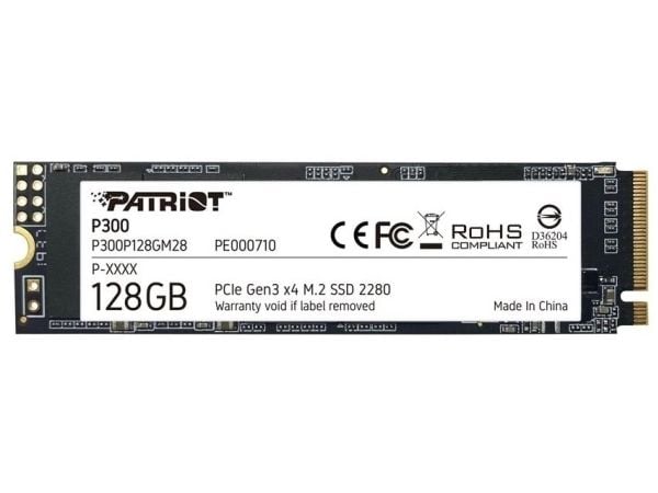 Patriot P300 - SSD - 128 GB - intern - M.2 2280 - PCIe 3.0 x4 (NVMe)