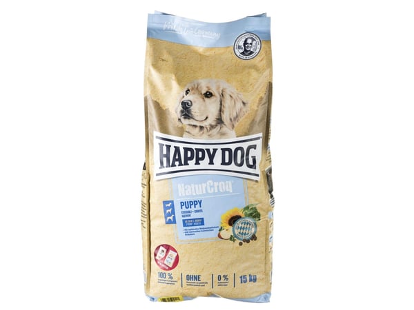 HAPPY DOG NaturCroq Puppy Torrt hundfoder Fjäderfä 15 kg