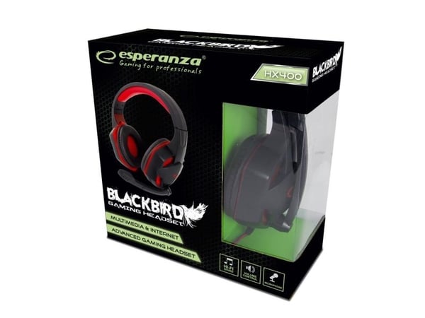 ESPERANZA gaming-hodetelefoner med mikrofon BLACKBIRD (over-ear) svart