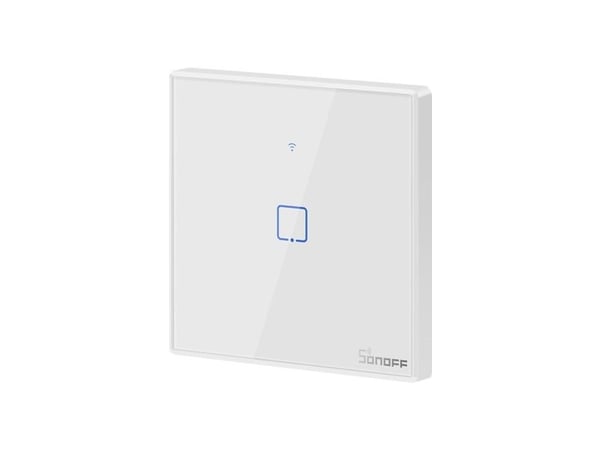 Sonoff T2EU1C-RF, Valkoinen, Muovi, Seinäkiinnitys, 0.433 GHz, 86 mm, 9 mm