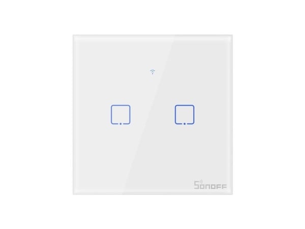 Smart bryter WiFi + RF 433 Sonoff T1 EU TX – 2 kanaler