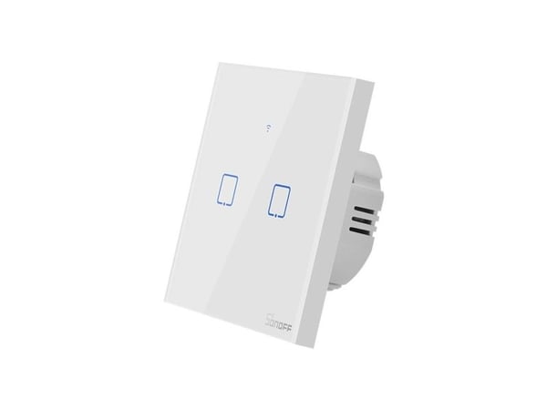 Smart bryter WiFi + RF 433 Sonoff T1 EU TX – 2 kanaler