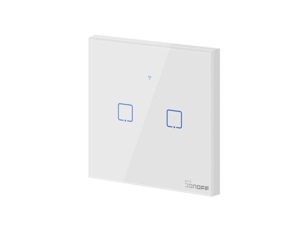Smart bryter WiFi + RF 433 Sonoff T1 EU TX – 2 kanaler