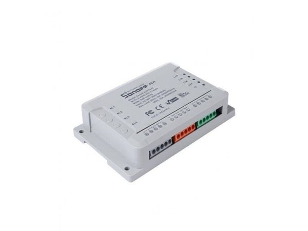 Sonoff 4-kanals WiFi-smartrelä 230VAC 2200W