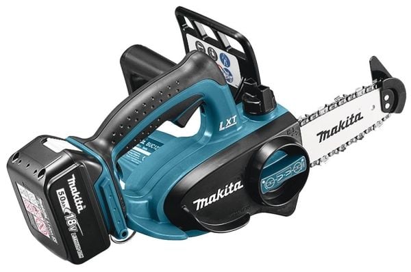 Makita DUC122RTE, 11,5 cm, 5 m/s, 25,4 / 4 mm (1 / 4"), Sort, Blå, Batteri, 5 At