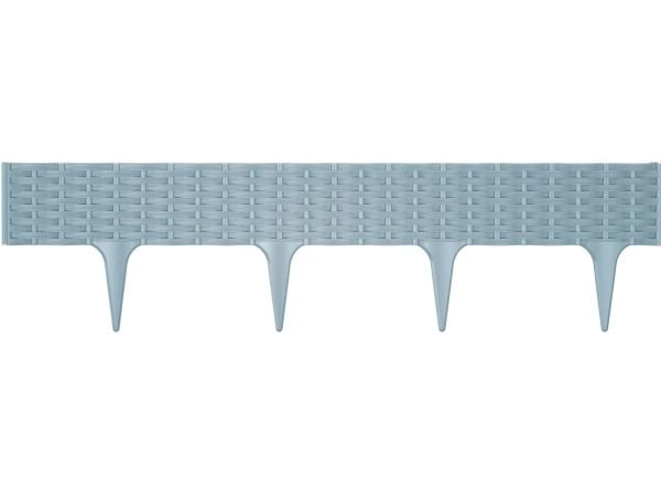 Prosperplast dekorativt gjerde IBRA L390 cm H18,6 cm plast/grå