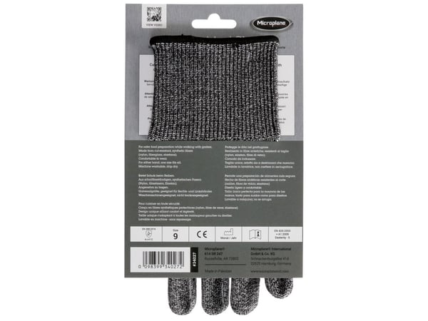 Microplane - Madlavningshandsker - L - ledningsfrit strik - grå