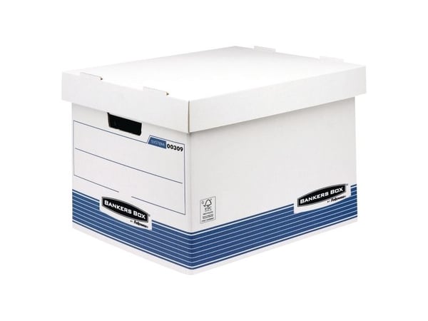 Bankers Box System - Lagerboks - for Folio (216 x 330 mm) - blå