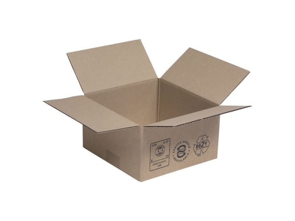 Standardkartong, 1-lagers, HxBxD 110 x 200 x 200 mm, 25 st/fp Standardkartong, 1-lagers, HxBxD 110 x 200 x 200 mm, 25 st/fp