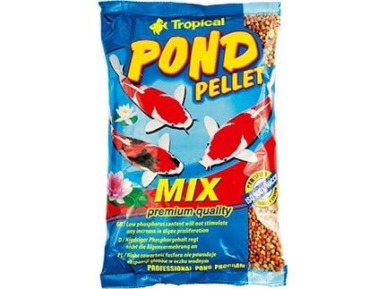 Tropisk fiskefôr til damfisk Pond Pellet Mix 5L (41121)