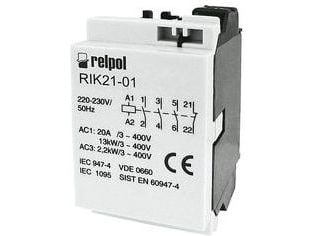 Relpol strömkontaktor 3P 230V AC 0Z 1R RIK21-01-230 (2608209)