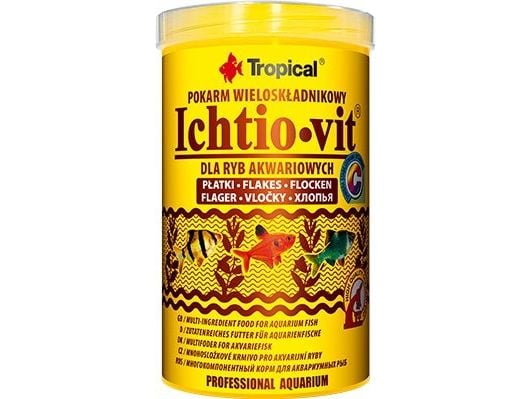 TROPICAL Ichtio-Vit - foder för akvariefiskar - 500 ml/100 g