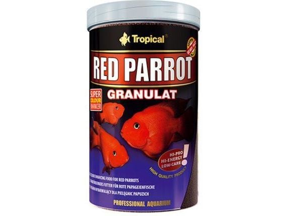 Tropical Red Papukaija pelletit väriainetta kaloille 250ml