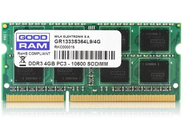 GOODRAM - DDR3 - modul - 4 GB - SO DIMM 204-pin - 1600 MHz / PC3-12800 - CL11 - ikke-bufret - ikke-ECC