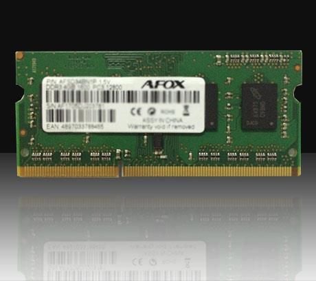 AFOX SO-DIMM DDR3 8GB hukommelsesmoduuli 1600 Mhz