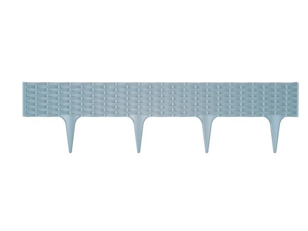 Prosperplast dekorativt gjerde IBRA L390 cm H18,6 cm plast/grå
