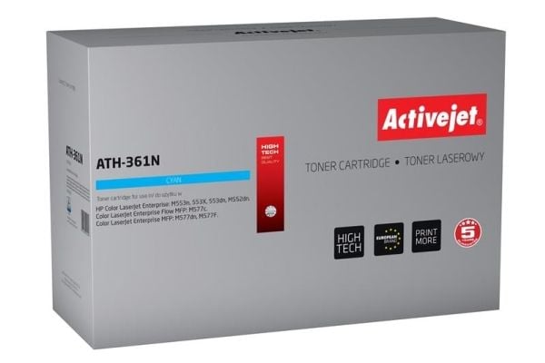 Activejet ATH-361N (erstatning HP 508A CF361A; Supreme; 5000 sider; blå)