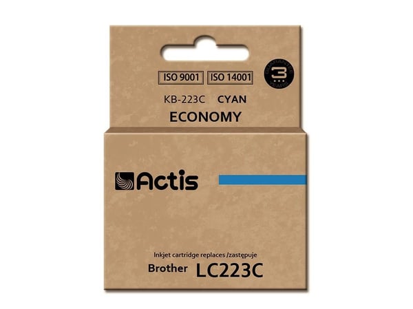 Actis cartridge KB-223C replacement Brother LC223C Standard 10 ml - Kompatibel - Tintenpatrone, Standard utskriftsproduksjon, Fargestoffbasert blek...