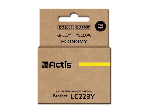 Actis KB-223Y muste (korvaava Brother LC223Y; Standard; 10 ml; keltainen)