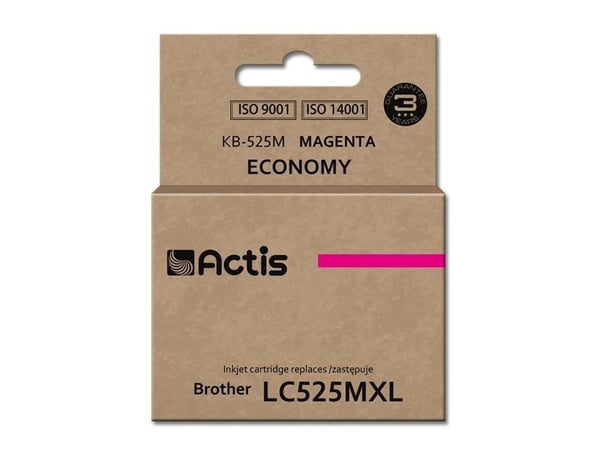 Actis KB-525M, Standard utskriftsproduksjon, Fargestoffbasert blekk, 15 ml, 1 stykker, Enkeltpakke