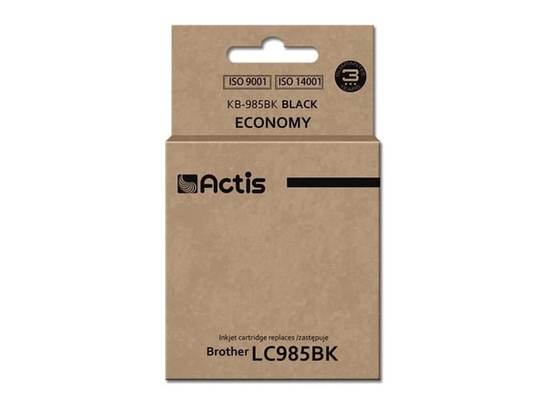 Actis KB-985BK, Standard utskriftsproduksjon, Pigmentbasert blekk, 28,5 ml, 1 stykker, Enkeltpakke