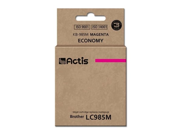 Actis KB-985M, Standard utskriftsproduksjon, Fiolblå, Fargestoffbasert blekk, 19,5 ml, 1 stykker, Enkeltpakke