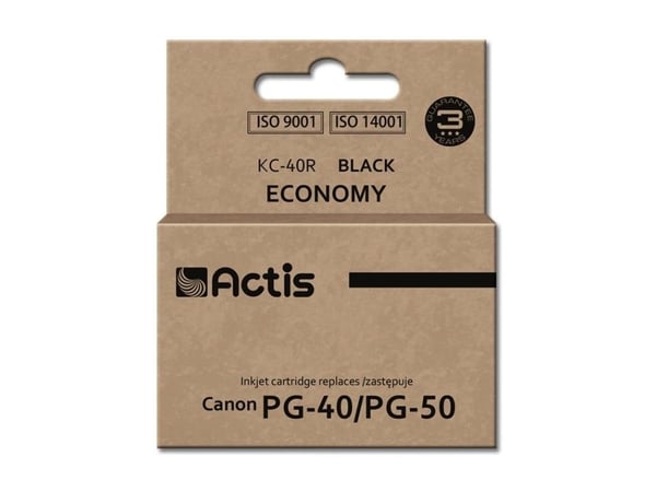 Actis KC-40R muste (Canon PG-40/PG-50 korvaava muste; Standard; 25 ml; musta)