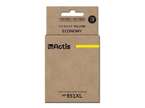 Actis KH-951YR, Standard utskriftsproduksjon, Fargestoffbasert blekk, 25 ml, 1 stykker, Enkeltpakke