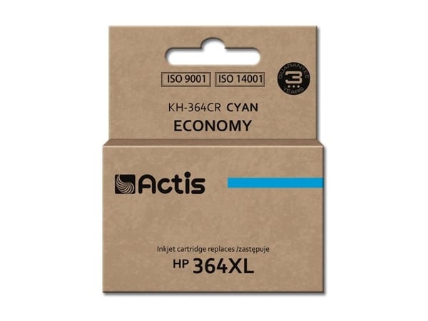 Actis KH-364CR muste (korvaava HP 364XL CB323EE; Standard; 12 ml; sininen)