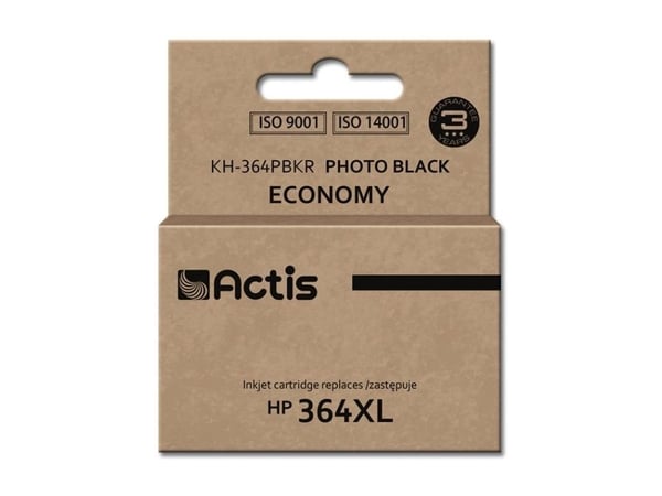 Actis KH-364PBKR, Standard utskriftsproduksjon, Pigmentbasert blekk, 12 ml, 1 stykker, Enkeltpakke