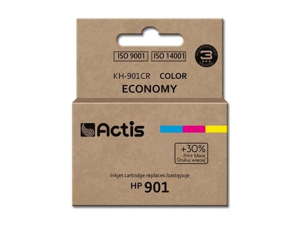 Actis KH-901CR Muste (korvaava HP 901 CC656AE; Standard; 21 ml; väri)