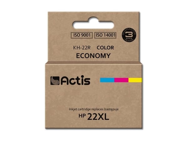 Actis KH-22R, Standard utskriftsproduksjon, Fargestoffbasert blekk, 18 ml, 1 stykker, Enkeltpakke