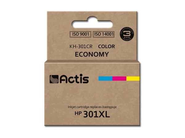 Actis KH-301CR, Perusvärintuotto, Väripohjainen muste, 18 ml, 1 kpl, Kertapakkaus