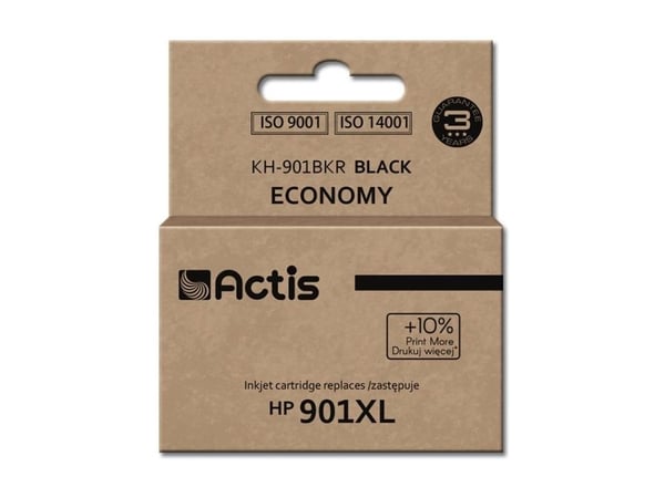 Actis KH-901BKR muste (korvaava HP 901XL CC654AE; Standard; 20 ml; musta)